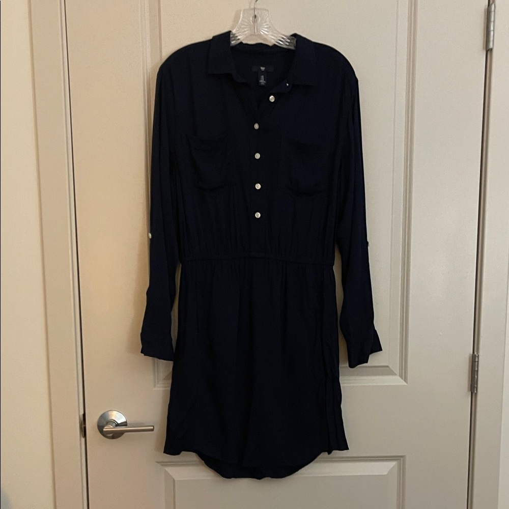GAP Midnight Blue Shirt Dress